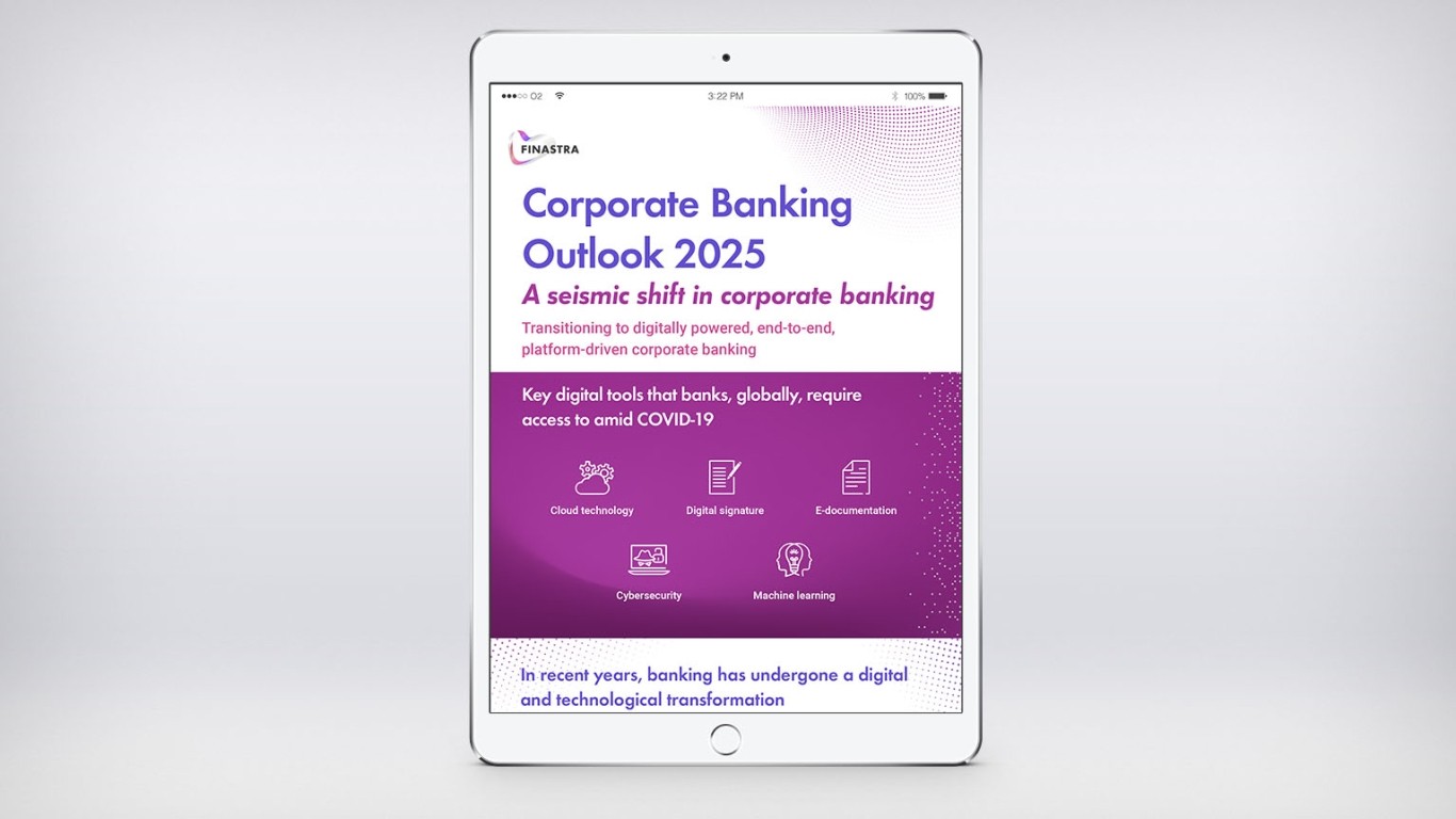 Corporate Banking outlook 2025 infographic Finastra