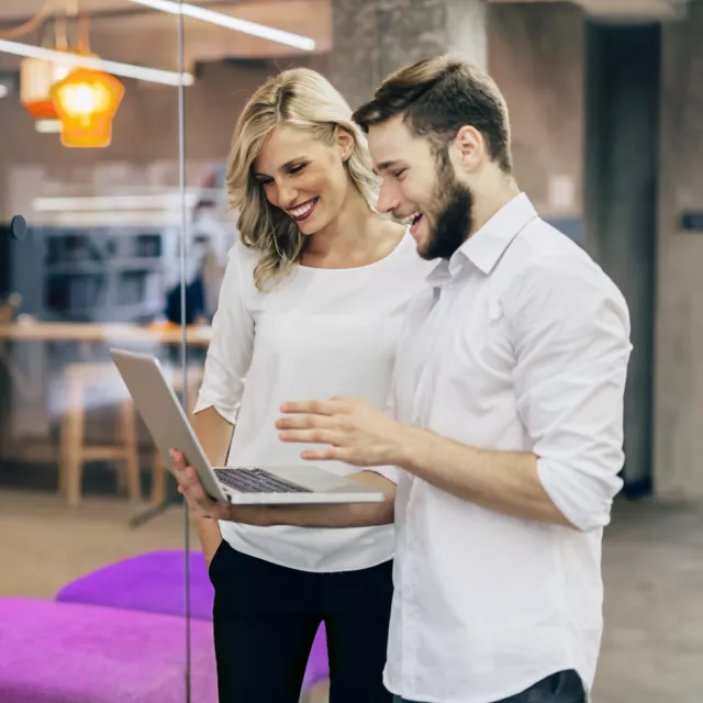 People working in office