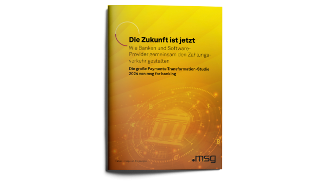 Image of magazine with cover of "How banks and software providers are shaping payment transactions together (German)" report