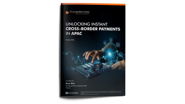 Image of magazine with cover slide of "Unlocking instant cross-border payments in APAC" report