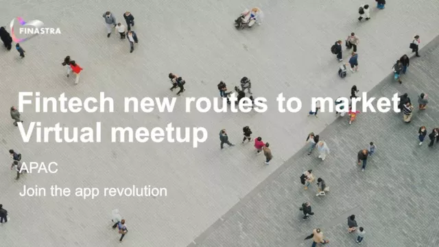 Fintech new routes to market virtual meetup