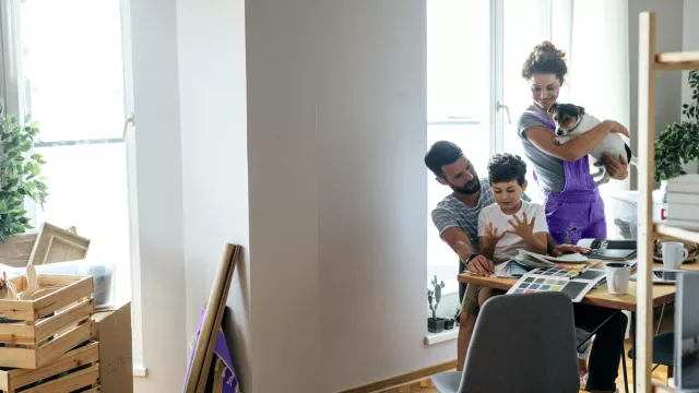 Family at table