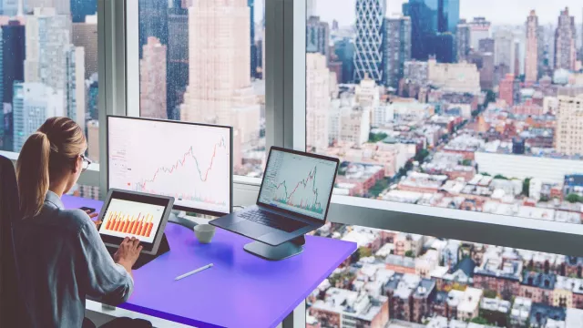 Image of woman at desk