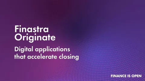 Cover image for Finastra Originate solution video