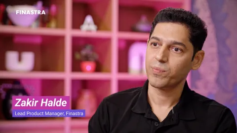 Cover slide for the "Zakir Halde, Product Manager, on innovation and teamwork in fintech" employee story